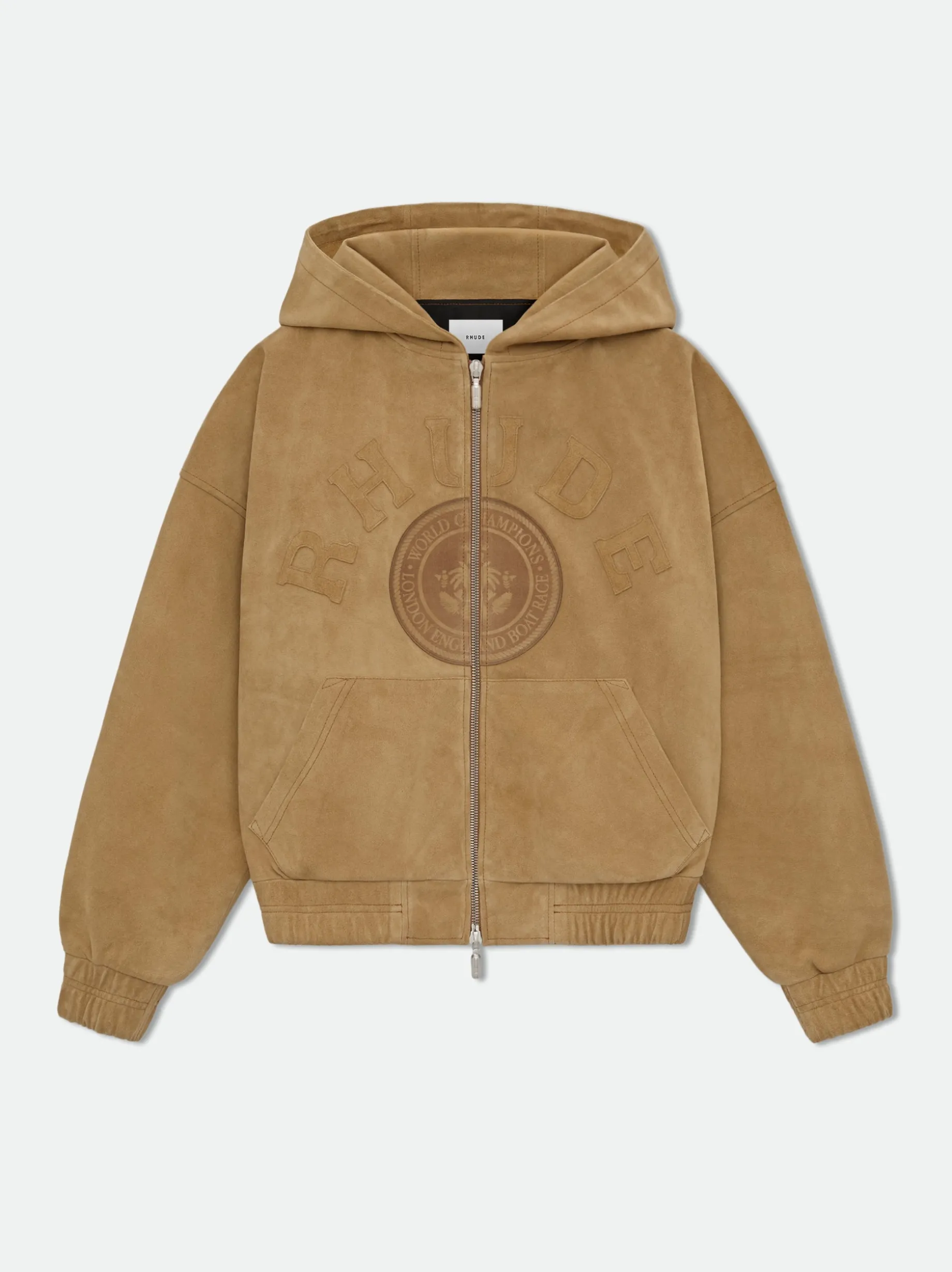 SUEDE RHUDE CREST HOODIE