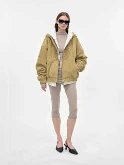 SUEDE RHUDE CREST HOODIE