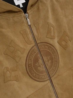 SUEDE RHUDE CREST HOODIE