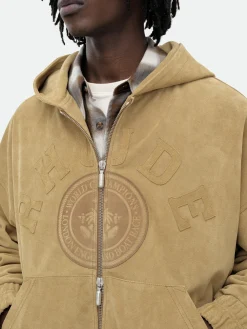 SUEDE RHUDE CREST HOODIE