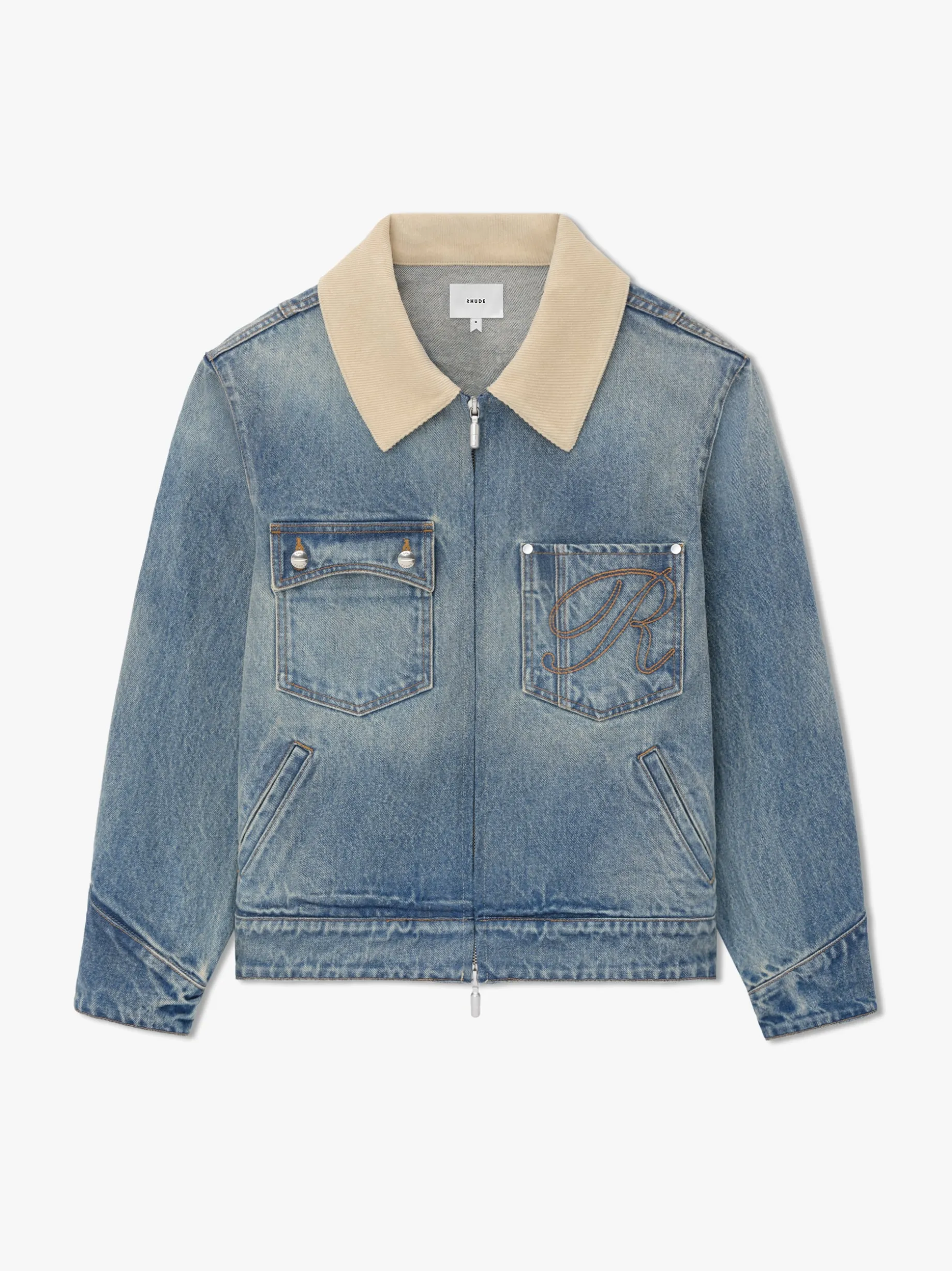 WESTERN ZIP UP DENIM JACKET