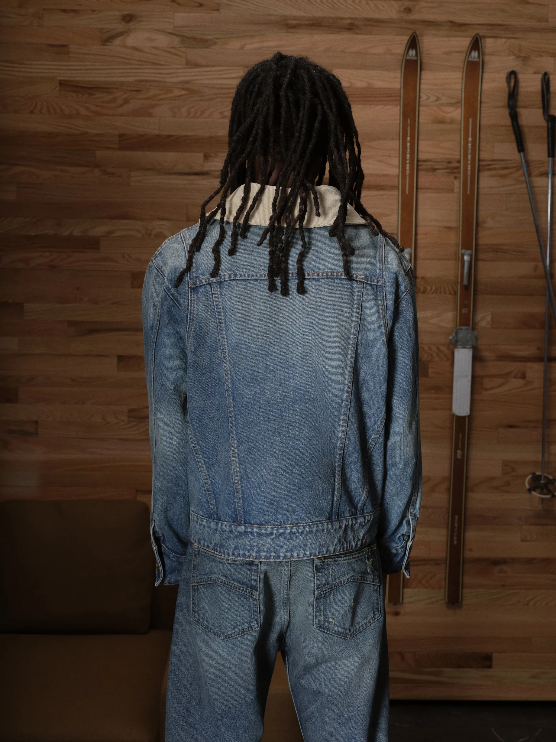 WESTERN ZIP UP DENIM JACKET