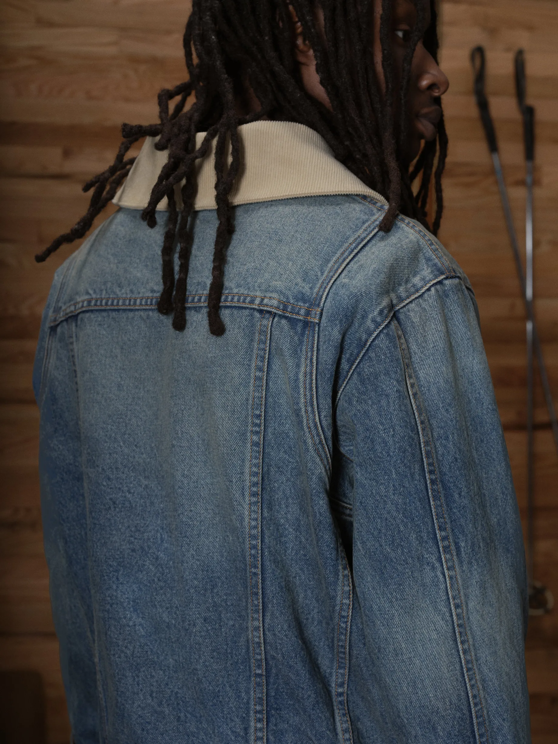 WESTERN ZIP UP DENIM JACKET