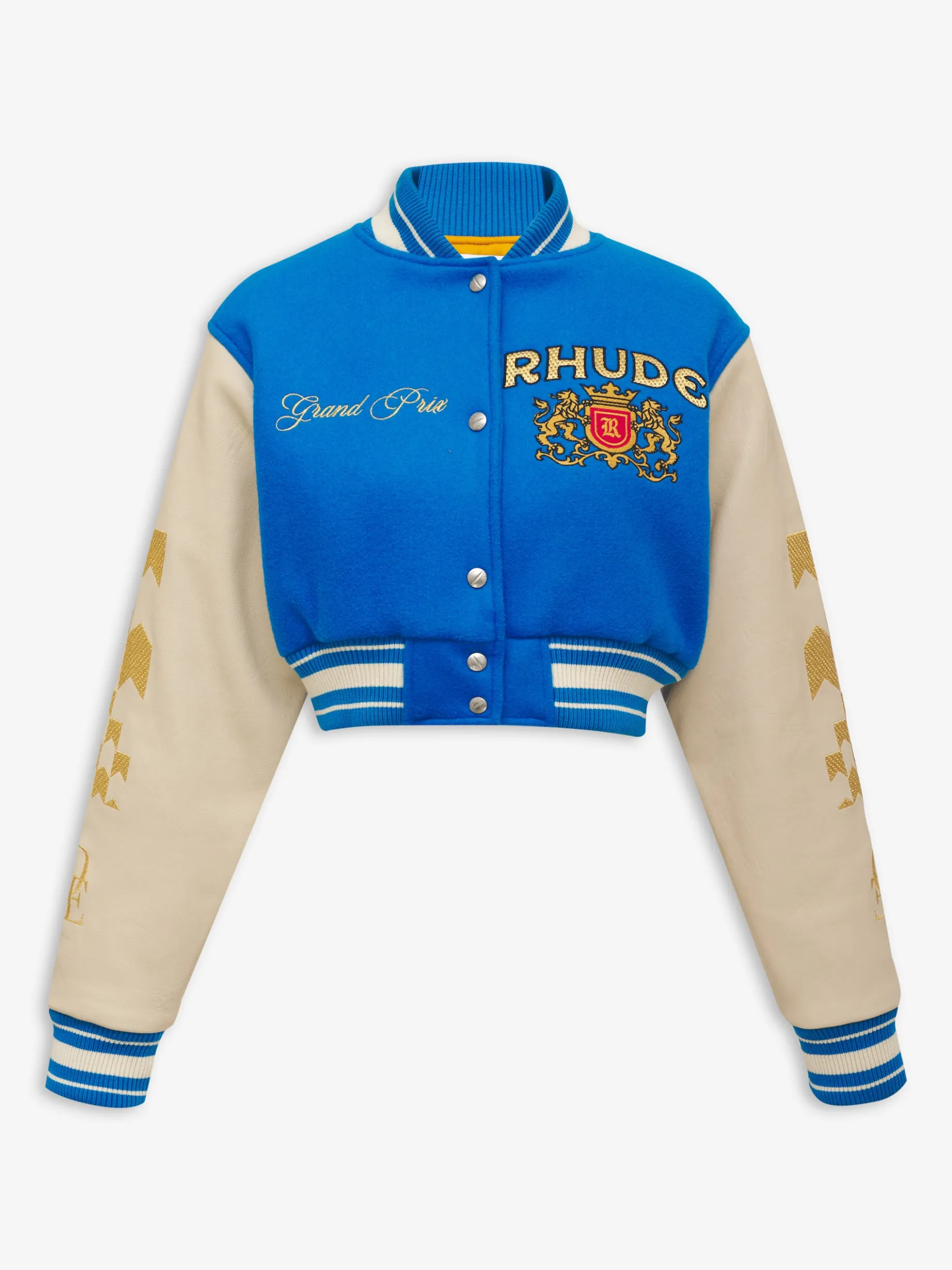 WOMENS F1 CROPPED VARSITY JACKET