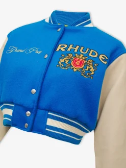 WOMENS F1 CROPPED VARSITY JACKET