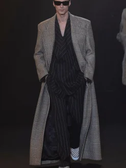 WOOL HOUNDSTOOTH COAT
